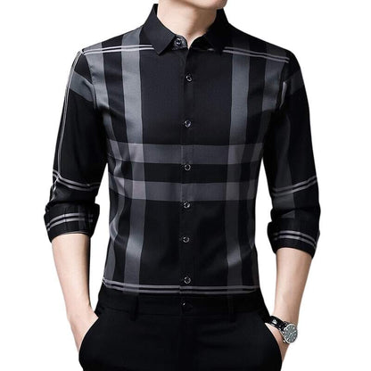 Camisa de seda elegante para hombre