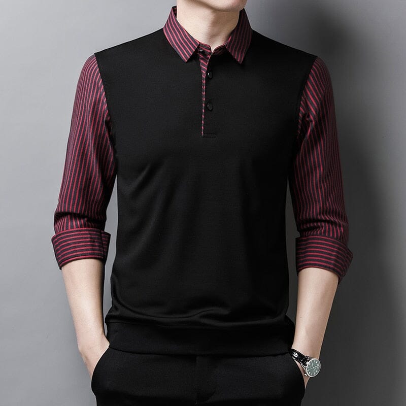 Camisa Masculina con Rayas Contemporary