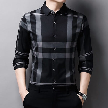 Camisa de seda elegante para hombre