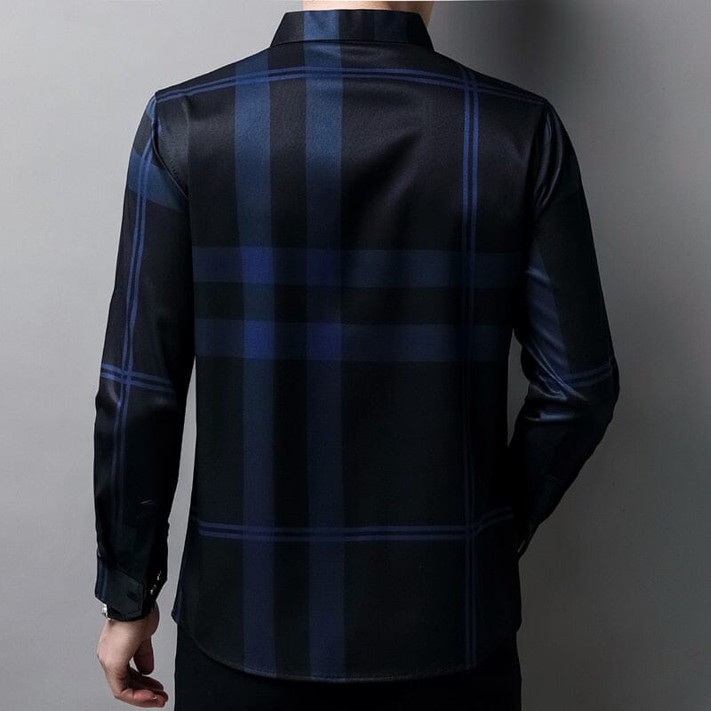 Camisa de seda elegante para hombre