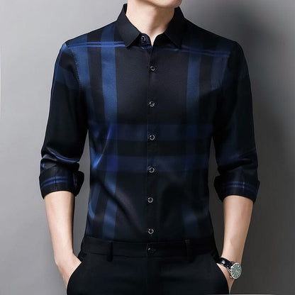 Camisa de seda elegante para hombre