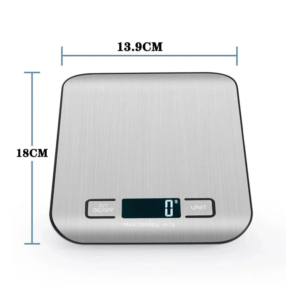 Balanza Electrónica de Cocina en Acero Inoxidable